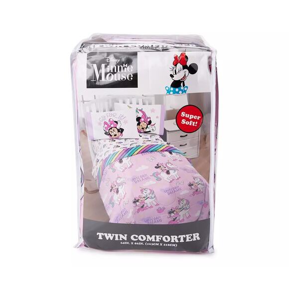 Disney Minnie Mouse Unicorn Dreams Twin Comforter Reversible NWT - Picture 7 of 10